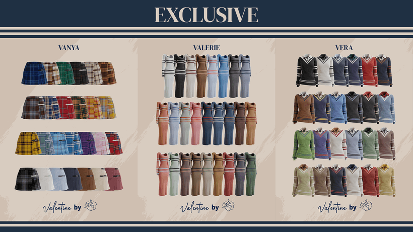 Галерея мода Сет одежды Exclusive Pieces - Valentine #1